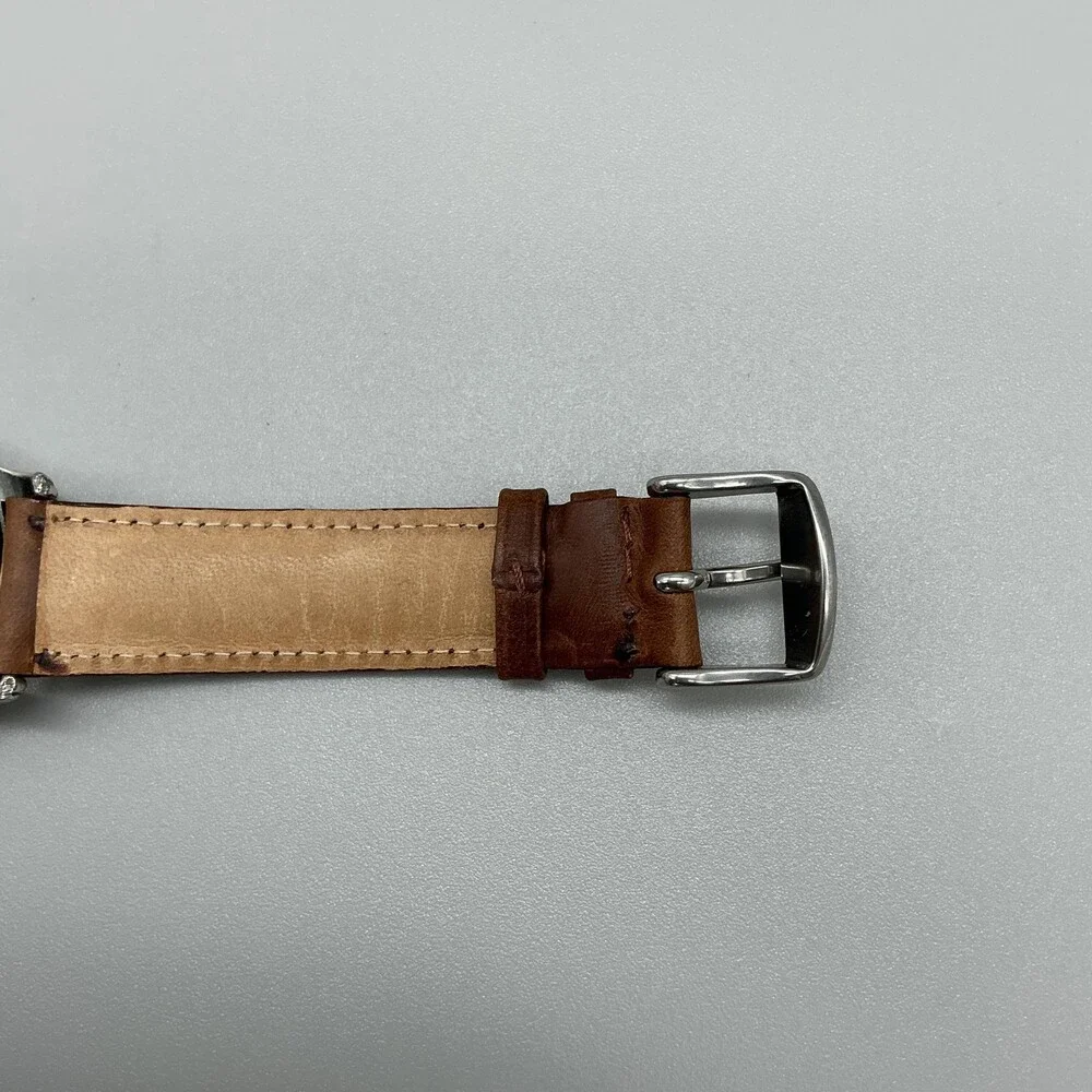 Fossil University Tennessee Mens Watch 35mm T Logo Dial Leather New Battery